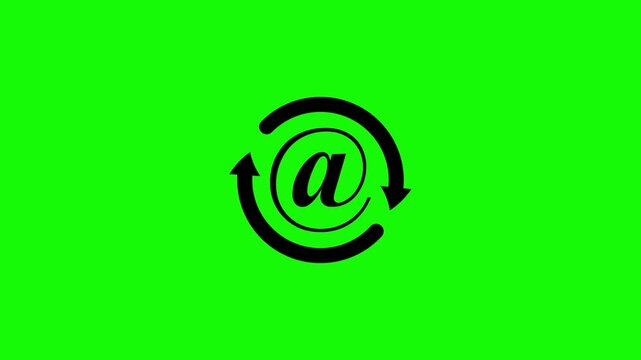 Animated green spiral loading with blue and purple gradient colors smooth motion loop seamless