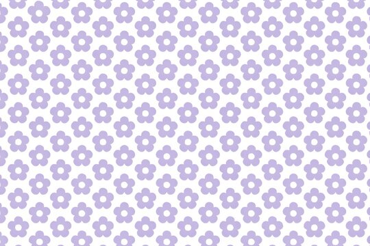 Patr&oacute;n floral geom&eacute;trico en lavanda