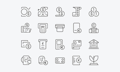 Fototapeta premium Currency Services Offered by The Bank.j