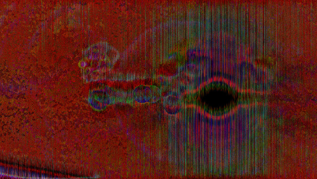 Glitch art background, abstract digital error red texture, cyber horror signal distortion backdrop, corrupted data screen overlay, pixel matrix effect