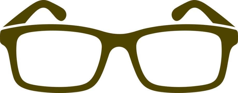 Simple eyeglasses frame graphic icon with eyeglasses optometry eyesight