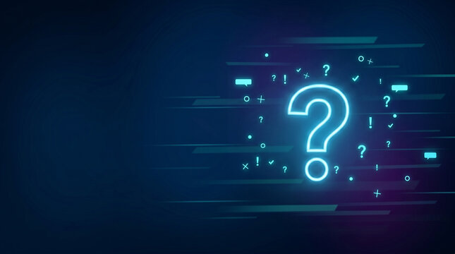 Question mark concept, concept for assessments, test, exam, quiz, puzzle, knowledge checks backgrounds, concept of help, concept of solution.