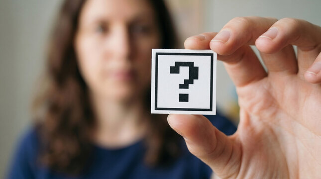 Professional holding Question mark, Question mark concept, concept for assessments, test, exam, quiz, puzzle, knowledge checks backgrounds, concept of help, concept of solution.