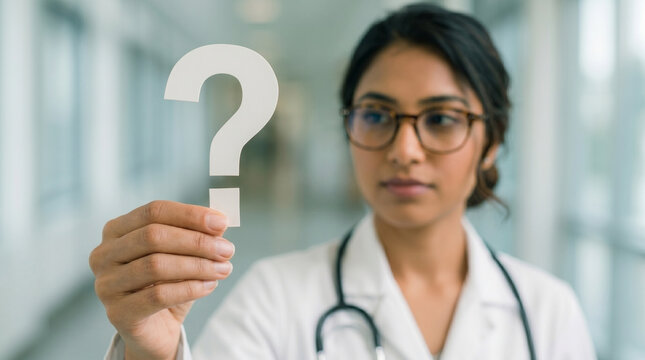 Professional holding Question mark, Question mark concept, concept for assessments, test, exam, quiz, puzzle, knowledge checks backgrounds, concept of help, concept of solution.