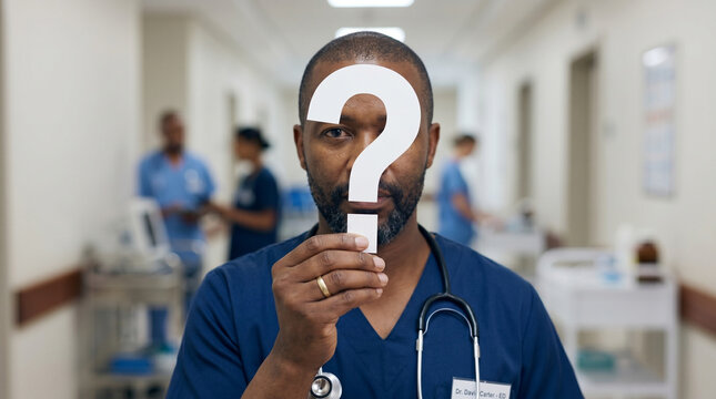 Professional holding Question mark, Question mark concept, concept for assessments, test, exam, quiz, puzzle, knowledge checks backgrounds, concept of help, concept of solution.