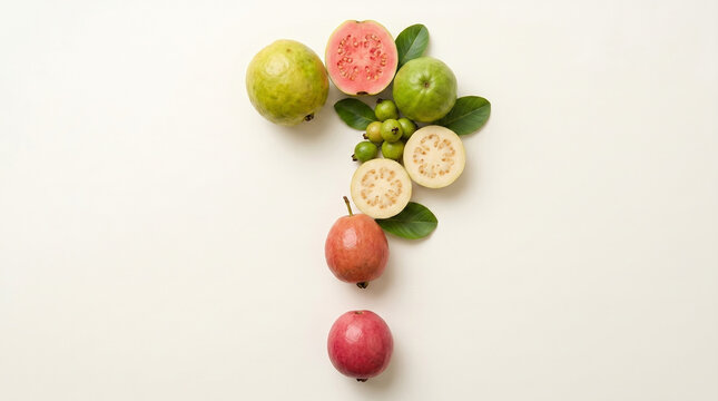 Question mark made up of orange, Healthy Food Question Concept with Fresh Fruits on White, Question Mark Made of Fresh Fruits Isolated on White Background