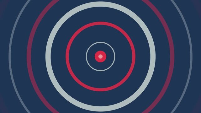 abstract concentric circle pulsing target vector background