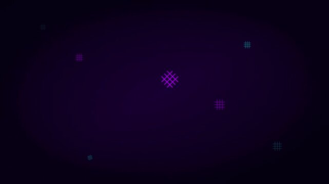 abstract cross hatch tech symbol loop animation