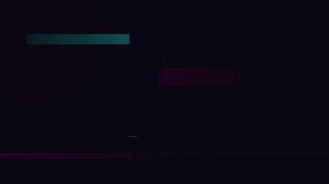 abstract cyber tech glitch vector animation background