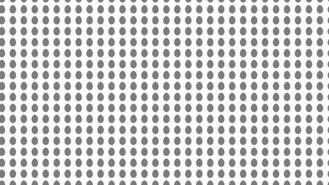 Dark grey patterned Easter eggs looping background. This simple, cyclical animation is perfect for holiday projects or decorative overlays.