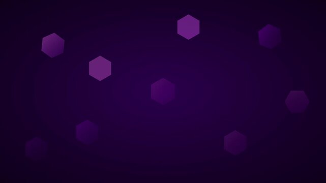 abstract geometrical floating hexagons with gradient fills