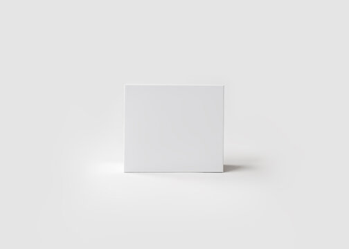 Blank white product packaging box mockup