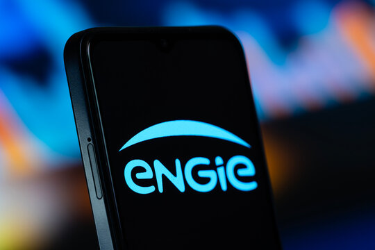 Dhaka, Bangladesh- 6 July 2026: ENGIE logo is seen on a smartphone.