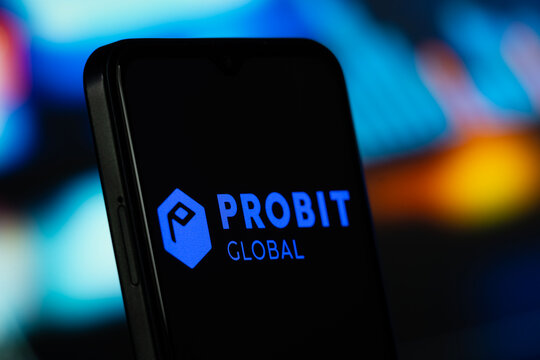 Dhaka, Bangladesh- 10 June 2026: ProBit Global logo is seen on a smartphone.