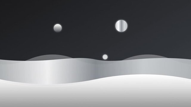 abstract liquid metal mercury flow silver animation
