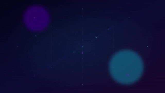 Abstract Neural Network Artificial Intelligence Vector Motion