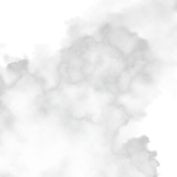 Abstract gray cloud shape watercolor png isolated on transparent background