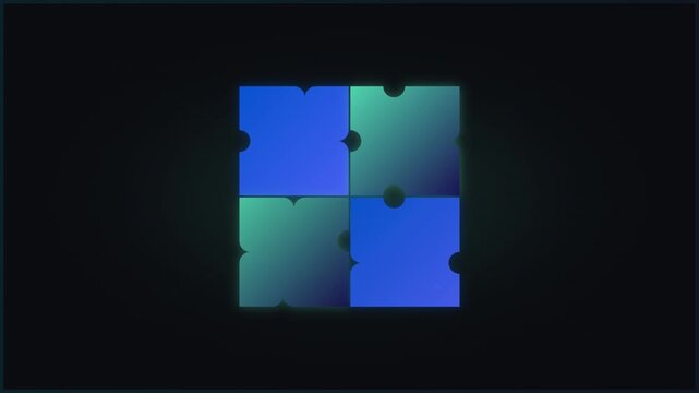 abstract puzzle piece collaboration teamwork business solution background
