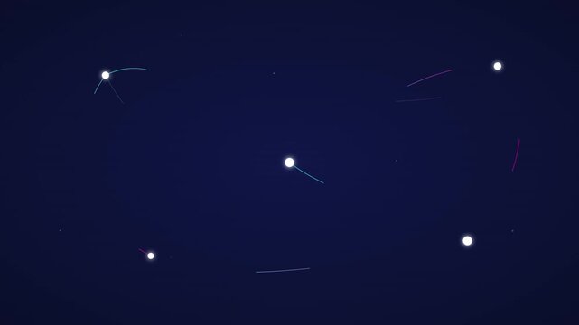 abstract tech neural network synapse animation background