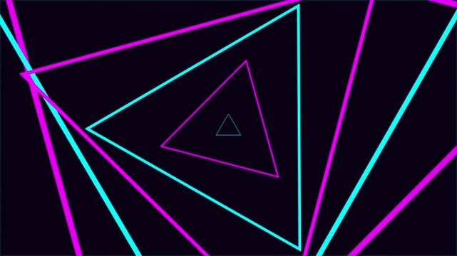 abstract vibrant neon tunnel infinite zoom loop