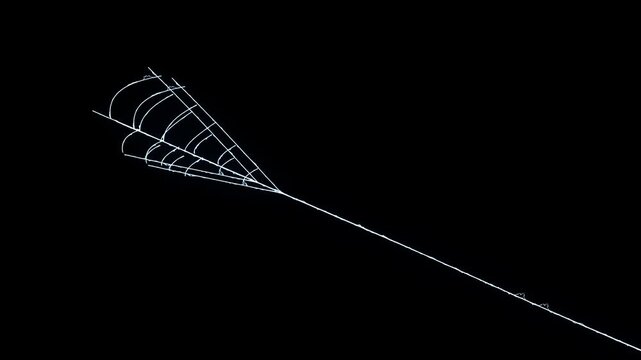 Spider silk animation, detailed white cobweb expanding and contracting, realistic elastic thread motion, spooky Halloween overlay, black background, seamless loop, ultra hd 4k