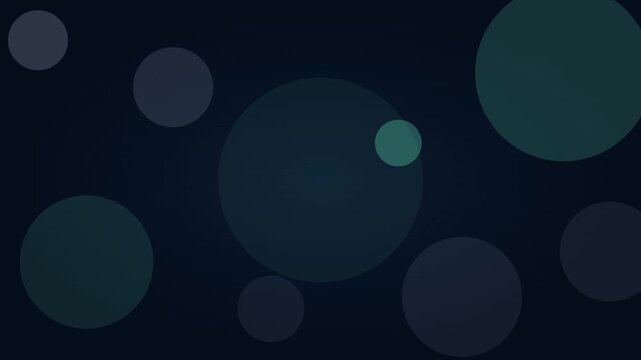 animated floating translucent circles corporate background loop