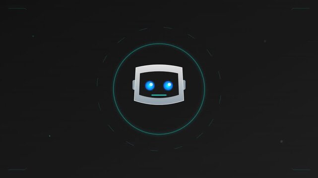Artificial Intelligence Robot Bot Service Flat Icon