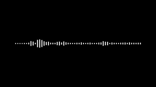 Sound wave audio spectrum black background, 4k audio visualizer isolated, speaker sound waves, 3d audio waveform equalizer, abstract music waves oscillation, futuristic sound visualization.