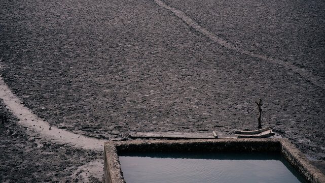 Scenic Aerial View of Winding Tidal Channels and Coastal Mudflats in Suncheonman Bay