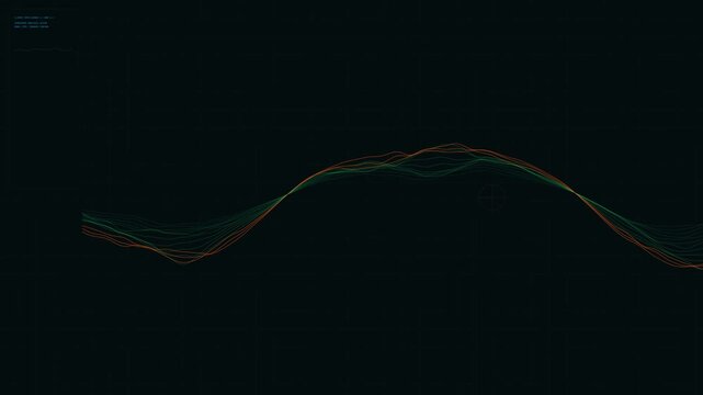 Climate Intelligence Topographic Contour Map Background with Weather and Temperature Anomalies