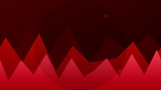 Bold Red Abstract Energy Wave Vector Animation