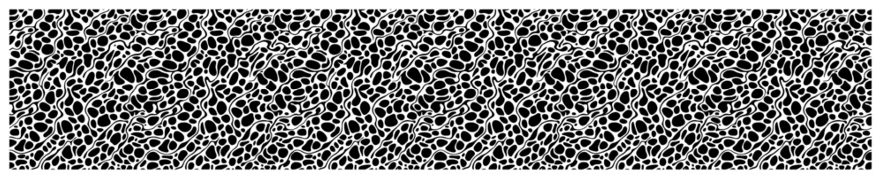 Cellular network and organic reptile skin texture in abstract monochrome style