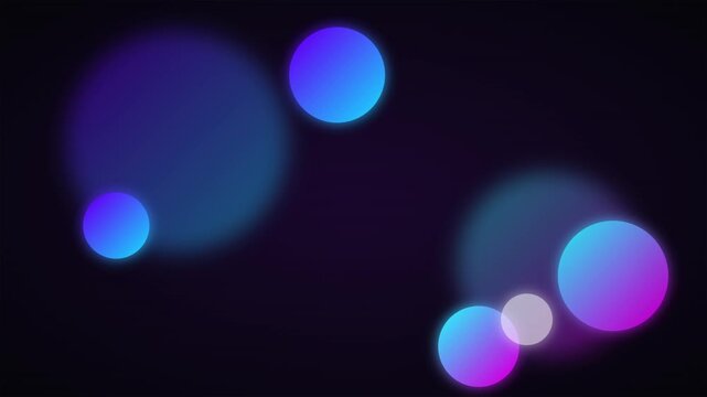 bouncing spheres physics simulation gradient vibrant look