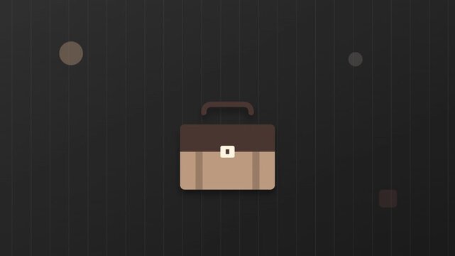 Business Briefcase Professional Work Career Vector Motion