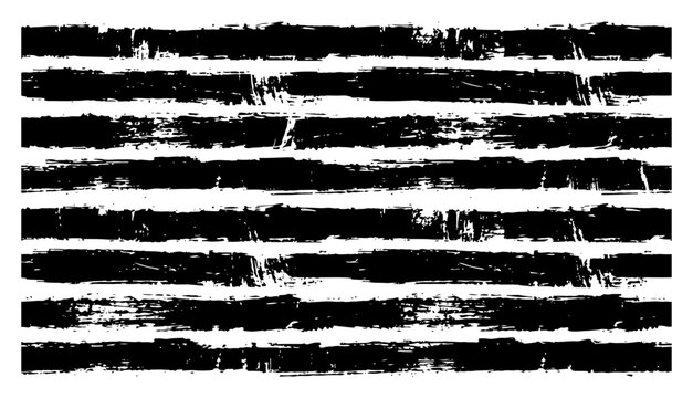 horizontal brush strokes pattern with grunge textured stripes