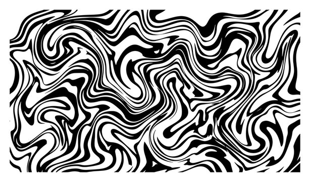 Fluid marble seamless pattern with psychedelic swirling lines and abstract liquid texture