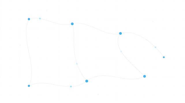 clean minimalist synaptic topology white blue design