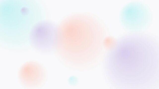 clean pastel gradient floating bubble motion background