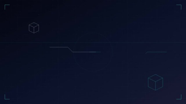clean tech blueprint inspired vector line motion