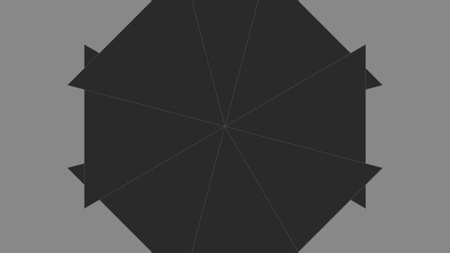 Abstract geometric motion animation 4k background, with rotating dark, triangles and minimalist, grey aesthetic