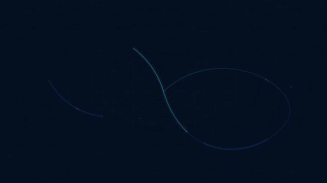 Corporate Blue Lorenz Attractor Chaos Theory Vector Animation