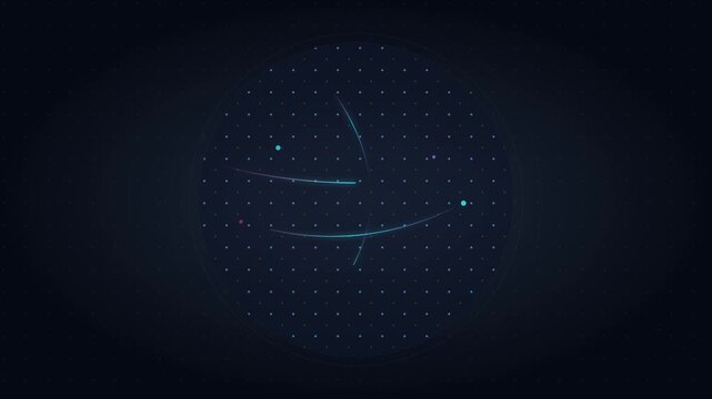 Corporate Data Globe Network Vector Motion Graphic