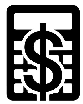 Calculator with us dollar symbol accounting finance concept calculator accounting business currency