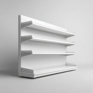 Minimalist white pallet display fixture for merchandise presentation and marketing visuals