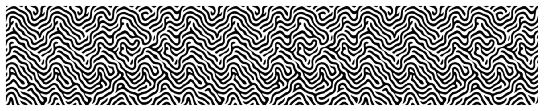 Reaction diffusion maze organic turing pattern in black and white style