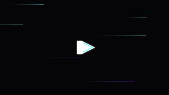 directional arrow pointer icon with fast speed streaks