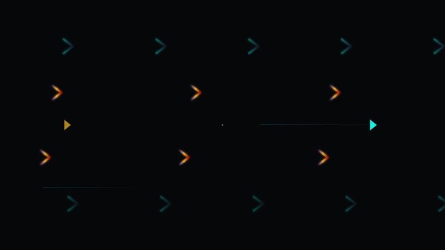 dynamic arrow wayfinding direction movement flat vector design