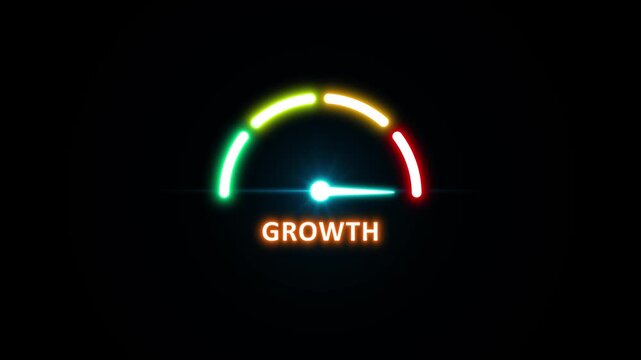 Growth medium, text, word level concept. 4K video. on transparent background.