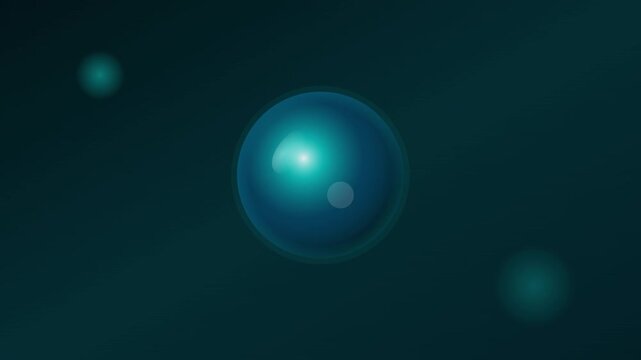 dynamic floating orb optical illusion vector graphic