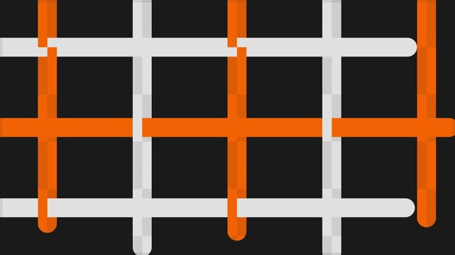 dynamic intersecting path optical illusion vector animation